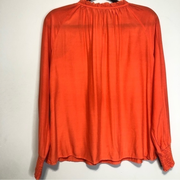 B. Young Francina Blouse Long Sleeve Orange, size 36 - Picture 5 of 9